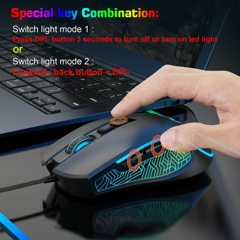 mouse computer Corei7 メモリ8GB SSD256GB Amazon.com: acer Wired Gaming Mouse, 12,800 DPI RGB