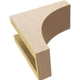 thumbnail image 6 of 4"W x 8"D x 8"H Classic Stockport Rough Cedar Woodgrain TimberThane Corbel, Primed Tan, 6 of 6