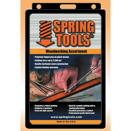 - Spring Tools WWA1105 5 Piece Center Punch, Nail Setter and Wood Chisel Set