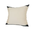 thumbnail image 5 of Ox Bay 20" x 20" Green / White Stripe Organic Cotton Contemporary Pillow Cover, 5 of 8