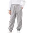 thumbnail image 2 of tarylea Girls Boys Pants Cinch Bottom Elastic Waist Sweatpants Casual Cotton Solid Color Trousers with Pockets, 2 of 4