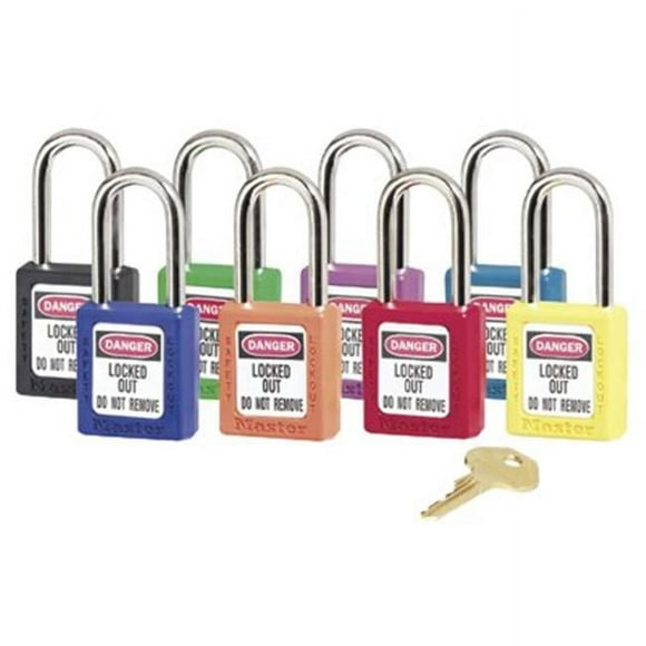 Master Lock 470-410ORJ 6 Pin Tumbler Orange Safety Lockout Padlock K.D.