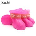 thumbnail image 2 of 4 zapatos para perros de color rosa, adecuados para días de nieve, carreteras calientes, días de lluvia, impermeables, para caminar al aire libre, antideslizantes para pisos duros MFZFUKR BST3028756-2, 2 of 6