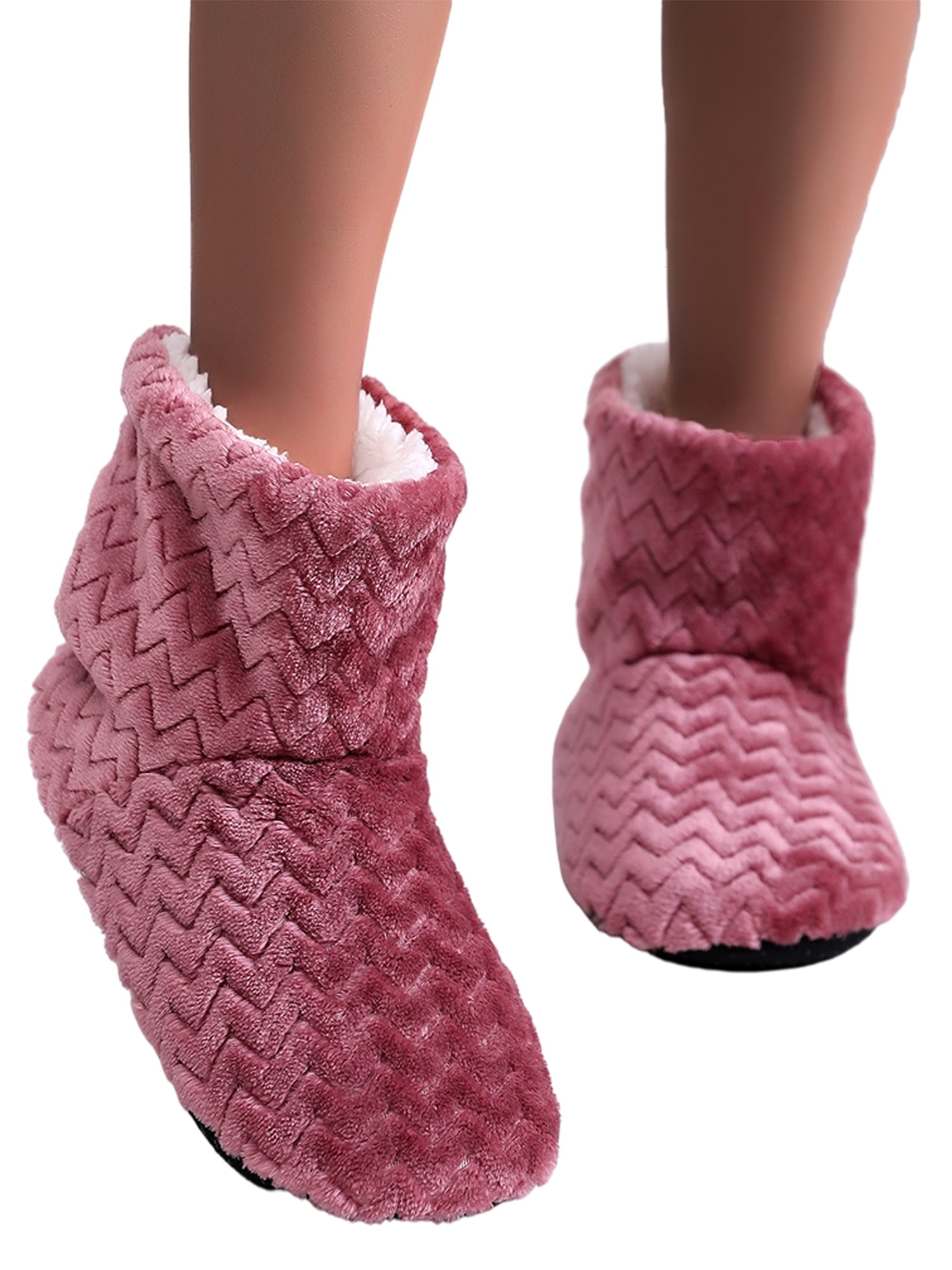 MaaMgic Non-Slip Men's Slipper Socks Thermal Fleece Lining Knit Knee Socks Cute Animal Home Bootee Winter Socks