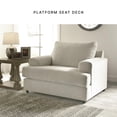 thumbnail image 4 of Ashley Furniture Soletren Oversized Accent Chair with Platform Foundation, Stone, 4 of 14