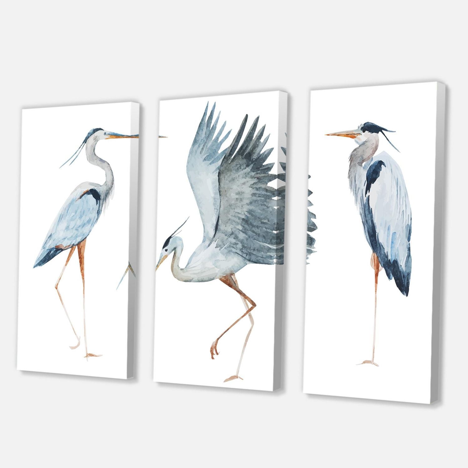 Designart Heron Birds II Canvas Wall Art