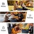 thumbnail image 5 of ALLCAMP Picnic Basket - 2 Ice Box Included 32L Insulated Cooler, Thickening Foldable Picnic Basket with Removable Baskets & Sewn-in Frame, Basket for House Warming Gifts New Home(Blue), 5 of 6