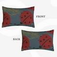 thumbnail image 2 of Goofa Ladybug Pattern Pillow Case – Plush & Soft Cushion Cover, Hypoallergenic Throw Pillow Case for Comfortable Sleep with Envelope Closure-14"x20", 2 of 6