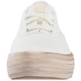 thumbnail image 2 of Keds Women's Triple Shimmer Fashion Sneaker, White/Gold, 9.5 M US, 2 of 8