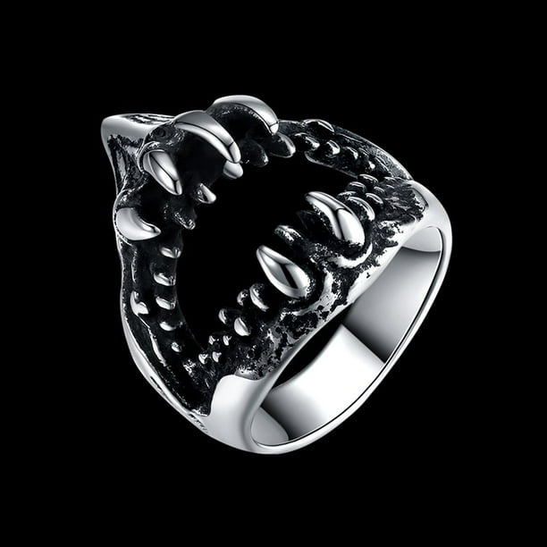 Shark Mouth Shape Anniversary Wedding Finger Ring Man Party Ring