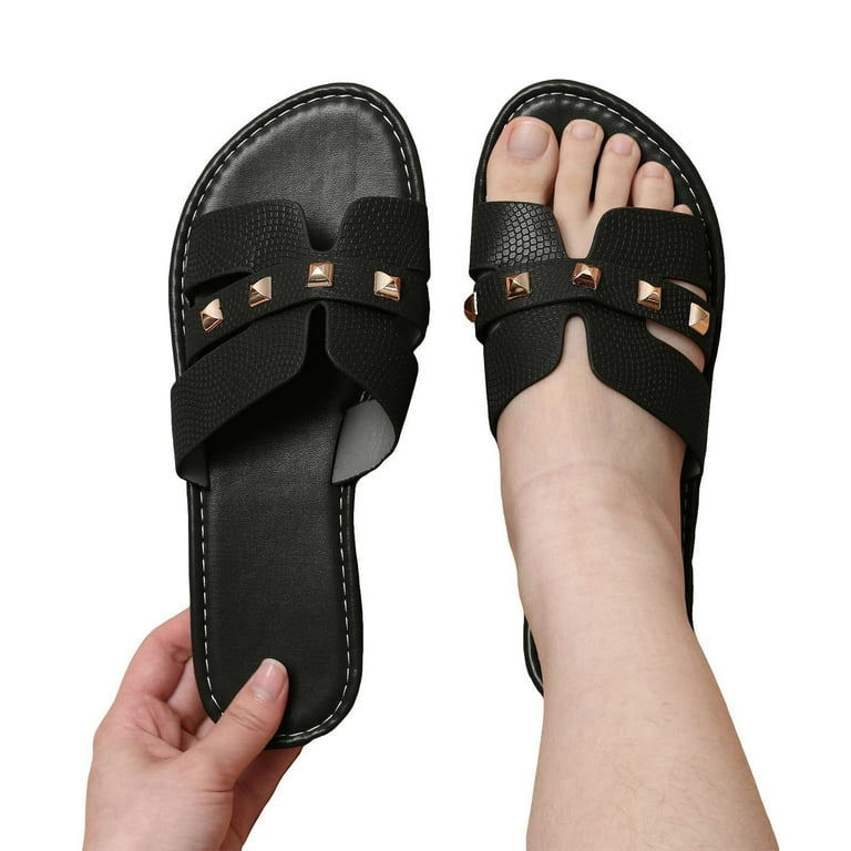 Women's Slippers Size 7/8 Women's Slide Sandals with Adjustable