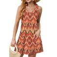 thumbnail image 3 of Fantaslook Summer Dresses for Women Casual V Neck Sleeveless Sundresses Floral Beach Short Dress with Pockets, 3 of 9