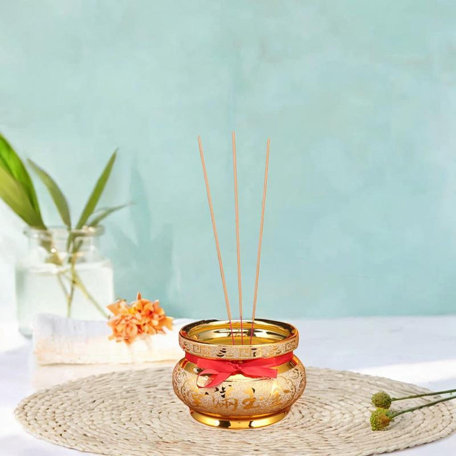 Zxpjkyu Ceramic Incense Burner Incense Holder Offering Bowl Ornament Decorative for Home