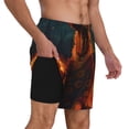 thumbnail image 2 of Yiaed Candle Shepherd Dog Print Mens Swim Trunks Bathing Suit Compression Liner Beach Swim Shorts Swimwear Quick Dry Zipper Pocket No-Chafing Board Short-XX-Large, 2 of 6