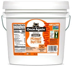 Once Again Peanut Butter Unsweetened Crunchy 9lbs