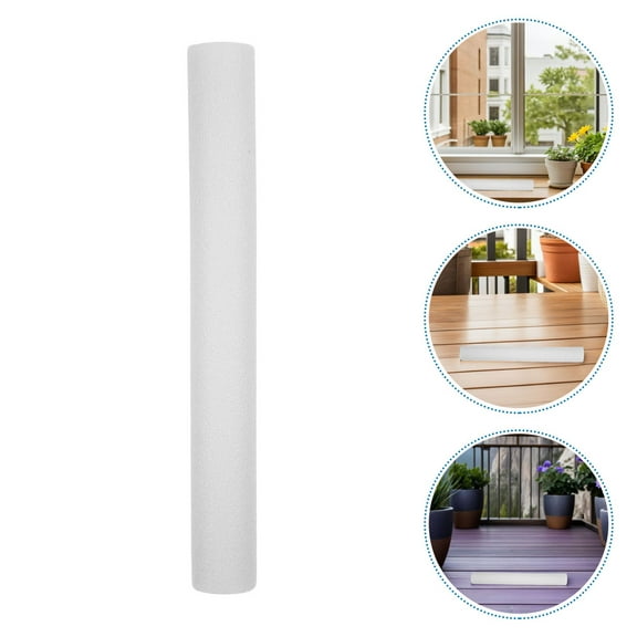TABLZONE White Foam Cylinders for Decor, High Density, Stable Support, 6Pcs