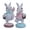 A, variant on AZXY Easter Bunny Decorations, Set of 2 Resin Rabbit Figurines on Macaron Base, Pastel Easter Tabletop Decor for Home Office Indoor Party, Festive Holiday Ornament Gift for Spring Decor