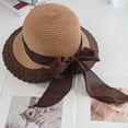 thumbnail image 6 of tarylea Wide Brimmed Hats for Women Sun Weaving Straw Hat with Bow Tie Casual Summer Beach Vacation Holiday Hat, 6 of 6