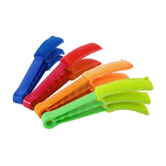 ACDANC Venetian Window Microfibre Brush 2pcs Washable Venetian Blind Cleaner Set with 3 Pronged Wet Dry Removable Window Blind Duster for Vertical Windows Air Conditioner Car AC Vent