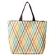 thumbnail image 2 of Bolsa de la compra plegable 600D portátil reutilizable - Capacidad para 10 kg, 45,5x32x12cm, patrón de cuadros, 2 of 5