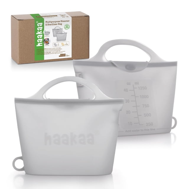 Bolsas esterilizadoras para microondas de silicona reutilizables de 1250 ml