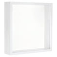 thumbnail image 1 of Unique Bargains 8x8 Shadow Box Frame Wooden Dried Flower Display Stand Floating Photo Frame White, 1 of 7