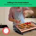 Restored Chefman Electric Copper Smokeless Indoor Grill with NonStick