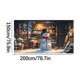 thumbnail image 3 of Christmas Garage Door Decorative Cover Winter Snowman Garage Door Cover Christmas Garage Door Background Decorative For Holiday Party Background Supply, 3 of 6