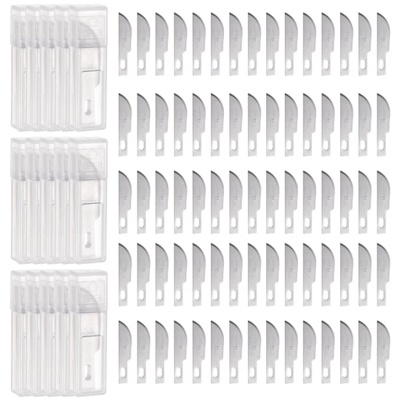 150pcs Cuchillas Exacto #10 Reemplazo de Cuchillas de Hobby
