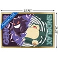 thumbnail image 5 of Pokemon - Gengar Snorlax Battle Wall Poster, 22.375" x 34" Framed, 5 of 6