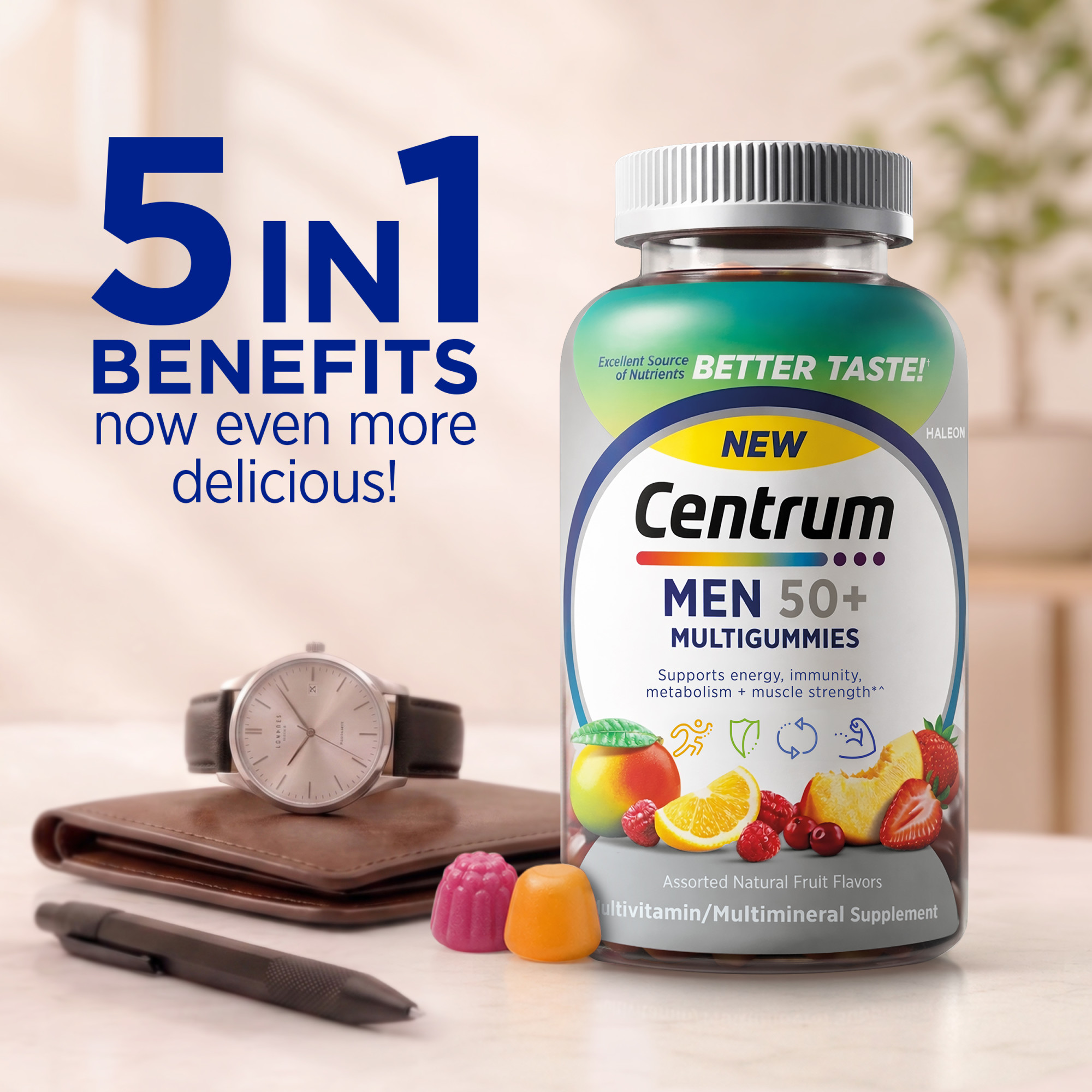 Centrum Silver MultiGummies for Men 50+, 140 Count photo 2
