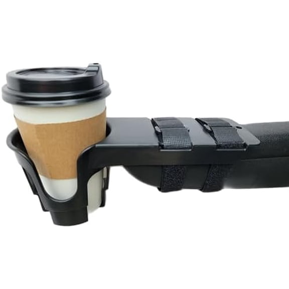 Nearly Universal OH - Wheelchair Cup Holder, Cup Holder for Electric Wheelchair and Mobility Scooter, Black