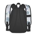 thumbnail image 4 of Goofa Retro ice blue snowflakes Pattern Backpack for Students – Large Capacity, Lightweight with Adjustable Shoulder Straps, Perfect for School, Travel, 4 of 8