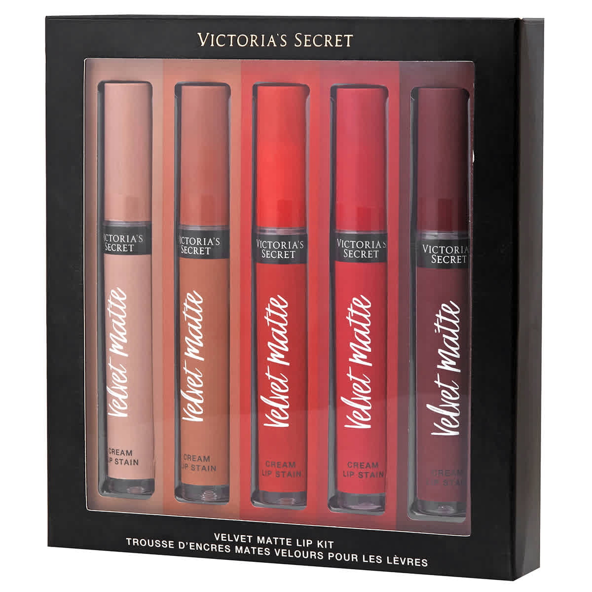 Diplomaat op vakantie Smelten Victoria Secret Velvet Matte Cream Lip Stain Kit - Set Of 5, 3.1 g/.11 oz -  Walmart.com