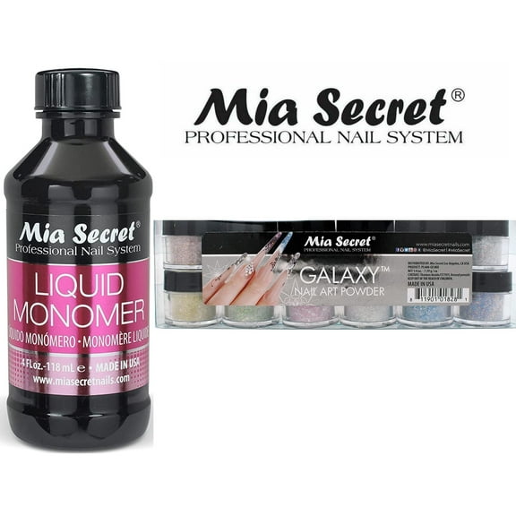 Mia Secret - Monomer 4 oz   Galaxy 12 Colors Set