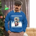 thumbnail image 5 of Christmas Sweatshirt, Born to Ride Dog on Scooter Christmas Sweatshirt, Funny Holiday Ugly Sweater, Festive Crewneck for Pet & Scooter Lovers, 5 of 5