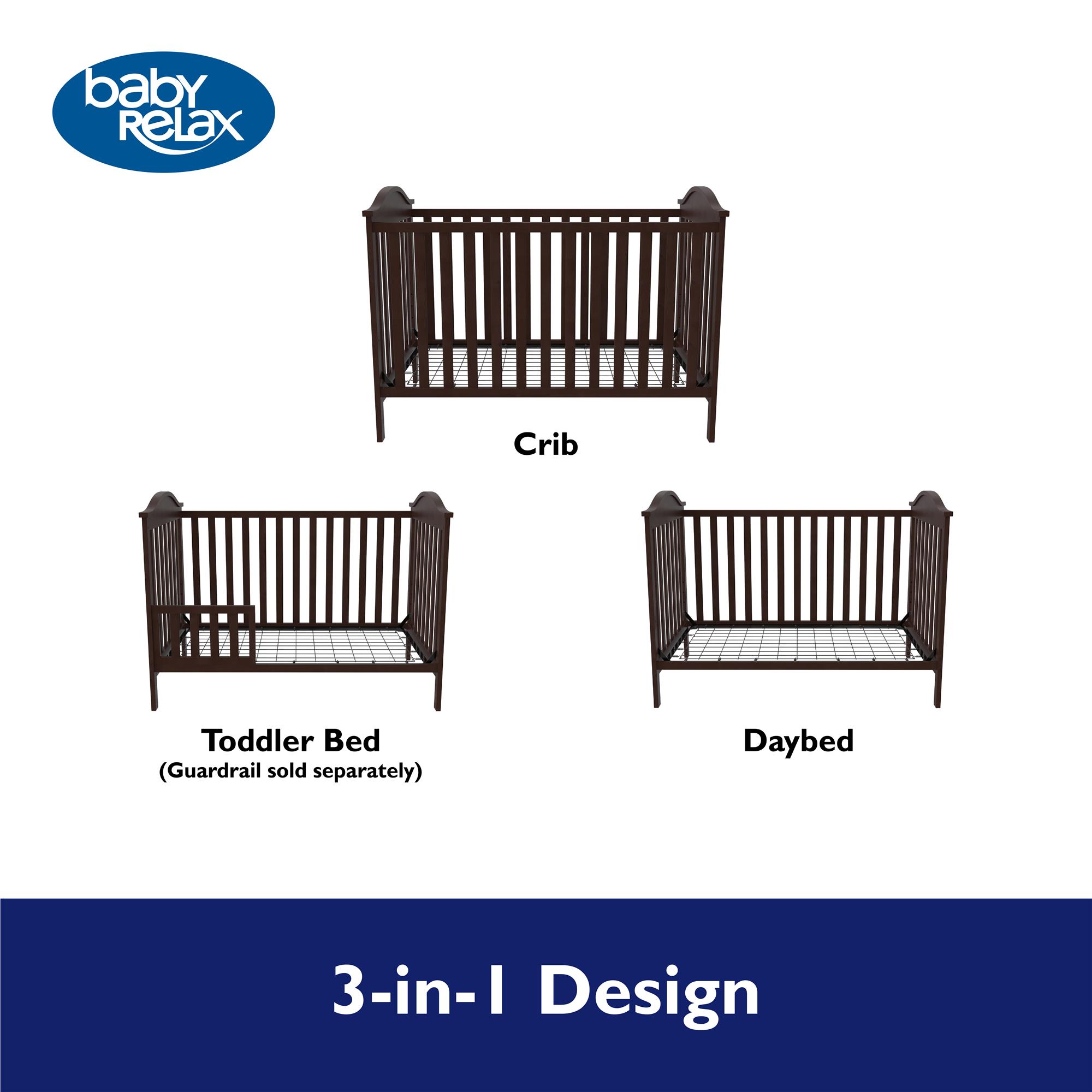 Baby Relax Adele 3-in-1 Convertible Crib, Espresso - image 4 of 13