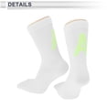 thumbnail image 4 of Calcetines de ciclismo Unique Bargains, secado rápido, absorbentes de sudor, anti-fricción, blancos, tamaño L, 1 par, letra A luminosa, 4 of 6