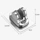 thumbnail image 4 of Accesorios de soporte Adaptador de brazo de ducha Soporte de varilla de ducha para baño de apartamento Enchapado, 4 of 9