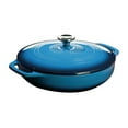 thumbnail image 1 of Casserole émaillée Lodge en bleu avec couvercle, 1 of 2