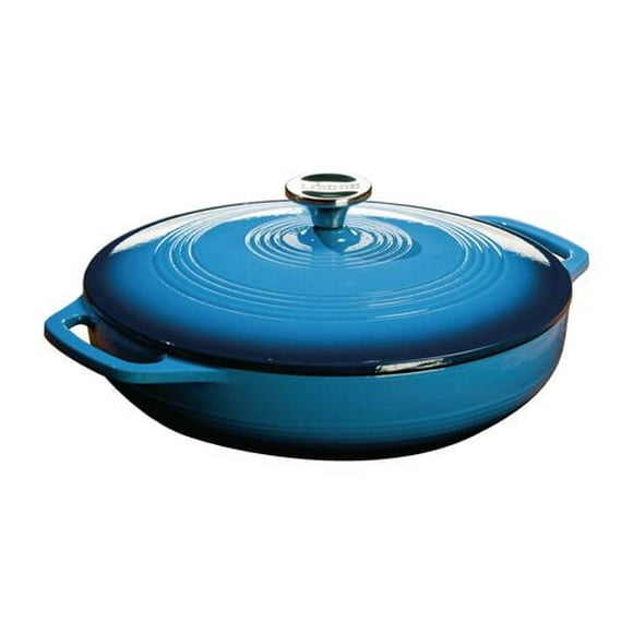 Lodge Enamel Covered Blue Casserole