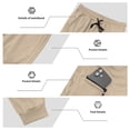 thumbnail image 6 of Gubotare Sport Pants Men Men's Joggers Sweatpants for Men Men's Lounge Pants (Khaki,XXXL), 6 of 9