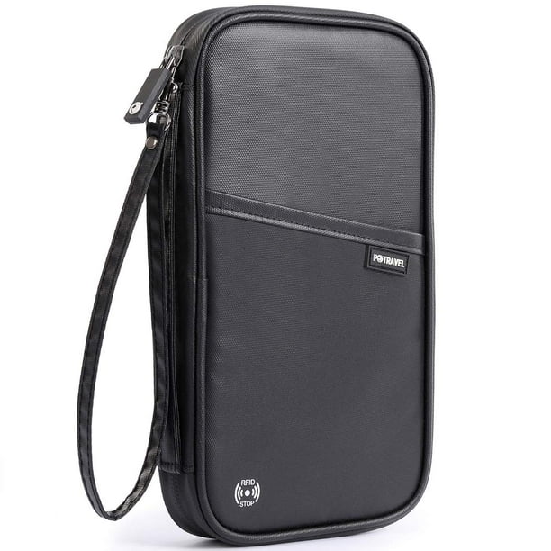 Cartera de pasaporte de viaje VanFN RFID P.Travel Series de nylon