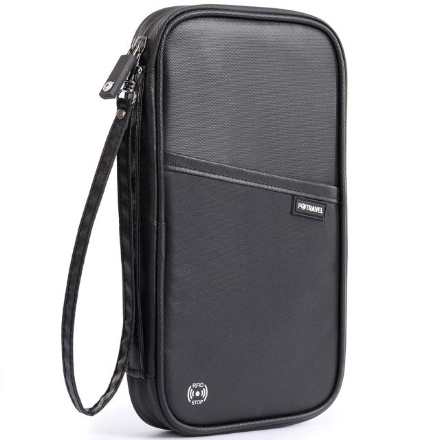 Cartera de pasaporte de viaje VanFN RFID P.Travel Series de nylon