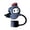 Navy, variant on Halloween Silicone Straw Cover Cap, Cute 3D Topper for Tumblers & Water Bottles, Reusable Dust-Proof Straw Tips with Handle Design, Fun Cup Accessory for Holiday Parties & Daily Drinks, Black2