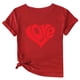 thumbnail image 1 of Camisetas de Manga Corta para Mujeres, Camiseta de Cuello Redondo Impresa de Moda, Primavera Y Verano Casual, 1 of 1