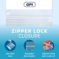 thumbnail image 6 of GPI 2” x 3” Heavy Duty Ziplock Bag 2 Mil Clear Resealable Bags with Write-On Block for Labels,1000-Pack, 6 of 9