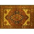 thumbnail image 1 of Ahgly Company Machine Washable Indoor Rectangle Persian Yellow Traditional Area Rugs, 2' x 4', 1 of 4