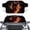 Wolf Fire, variant on Xoenoiee Christmas Snowmman Candy Bell Bow Print Car Windshield Snow Cover, Christmas Decoration Weatherproof Winter Accessories for Ice & Sleet Winter, Sun, Frost, Universal Fits for Truck SUV Van