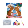 thumbnail image 3 of Garende Latch Hook Cushion Cover DIY Home Decor Bunny Pattern for Adults Sofa Decor Pre Style B, 3 of 8
